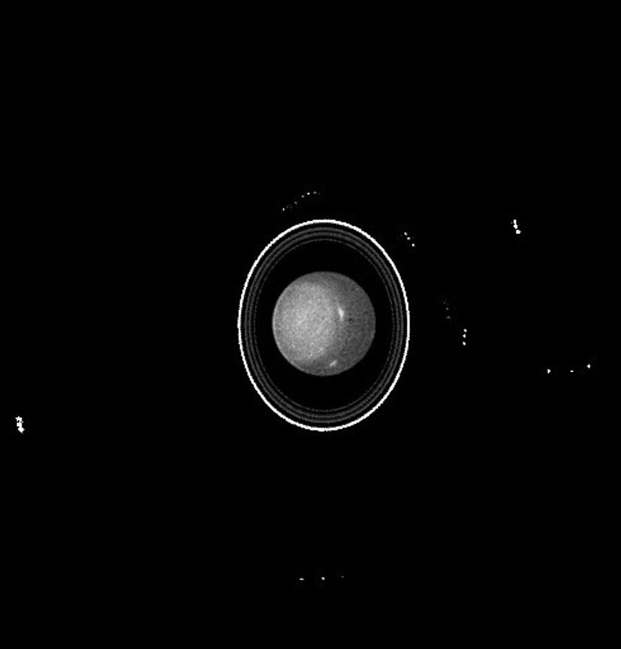 Hubble Observes the Moons and Rings of the Planet Uranus