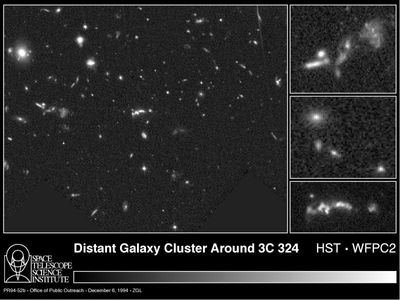 A Distant Cluster of Galaxies