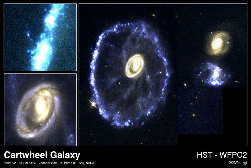 The Cartwheel Galaxy: A Starry Ring World Born in a Head-On Collision