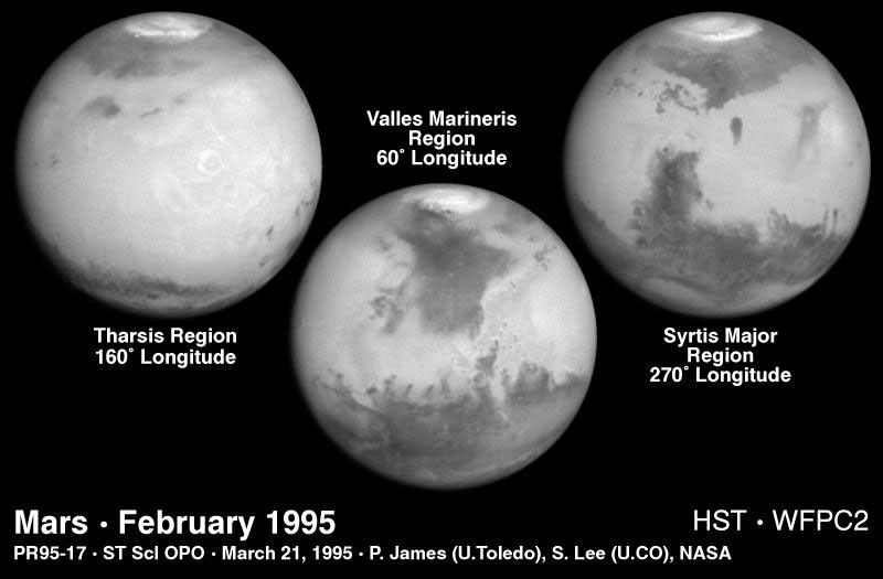 Mars at Opposition: February 1995