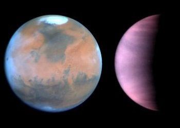 Hubble Monitors Weather on Mars and Venus