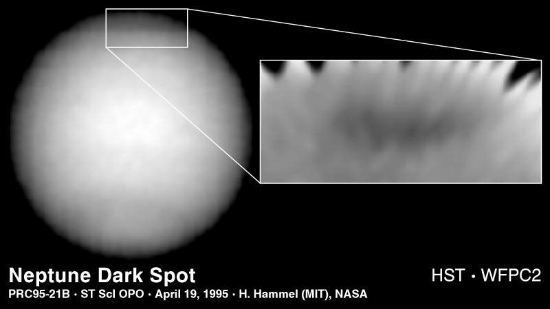 Hubble Finds New Dark Spot on Neptune