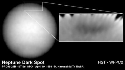Hubble Finds New Dark Spot on Neptune