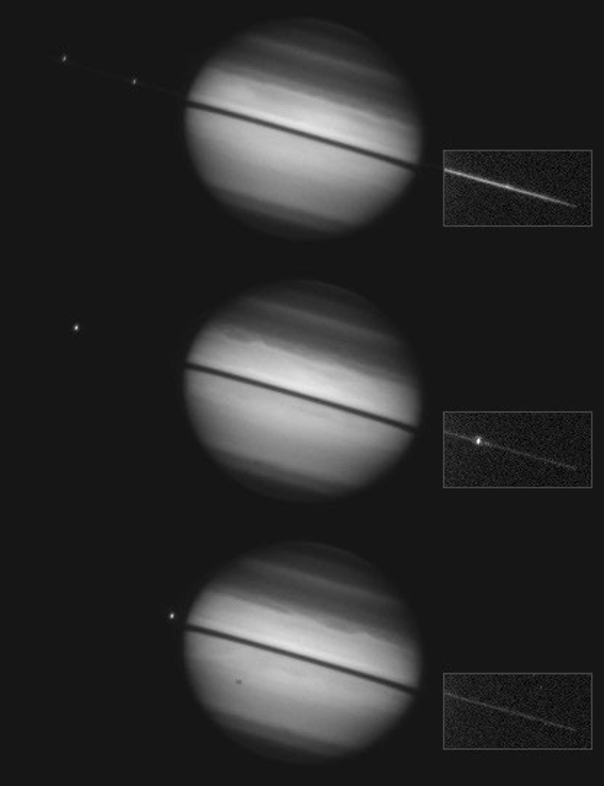 Sequence Shows Saturn's Rings Edge-On