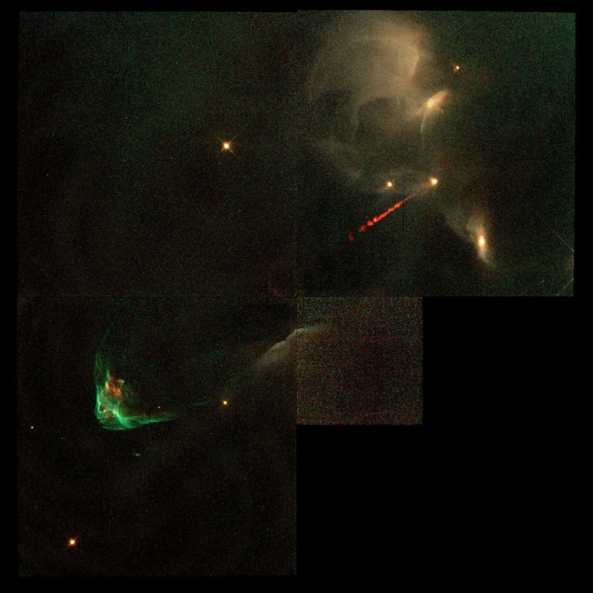 Bulbs of Gas Ejected From Forming Star HH-34