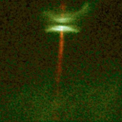 Reddish Jet of Gas Emanates From Forming Star HH-30