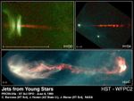 Gaseous Jets From Three Newly Forming Stars