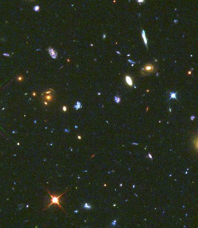 Deep View of Early Universe Helps Solve the Faint Blue Galaxy Mystery