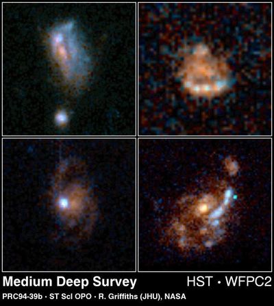 Normal Spiral Galaxies 5 to 7 Billion Light-Years From Earth