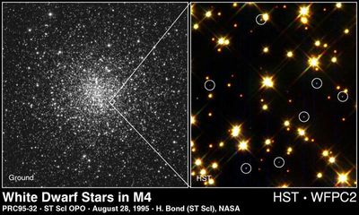Hubble Identifies White Dwarf Population in Globular Cluster M4