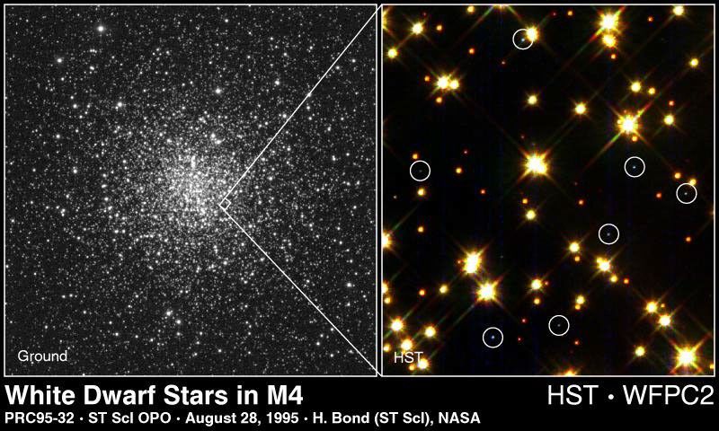 Hubble Identifies White Dwarf Population in Globular Cluster M4