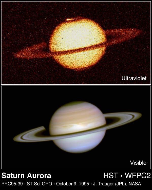 First Image Ever Taken of Saturn's Aurora