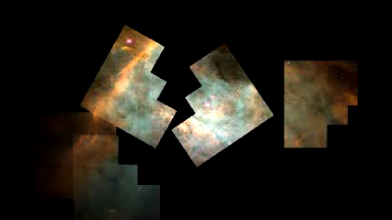 
			Animation of HST Images Constructing Mosaic of the Orion Nebula - NASA Science			