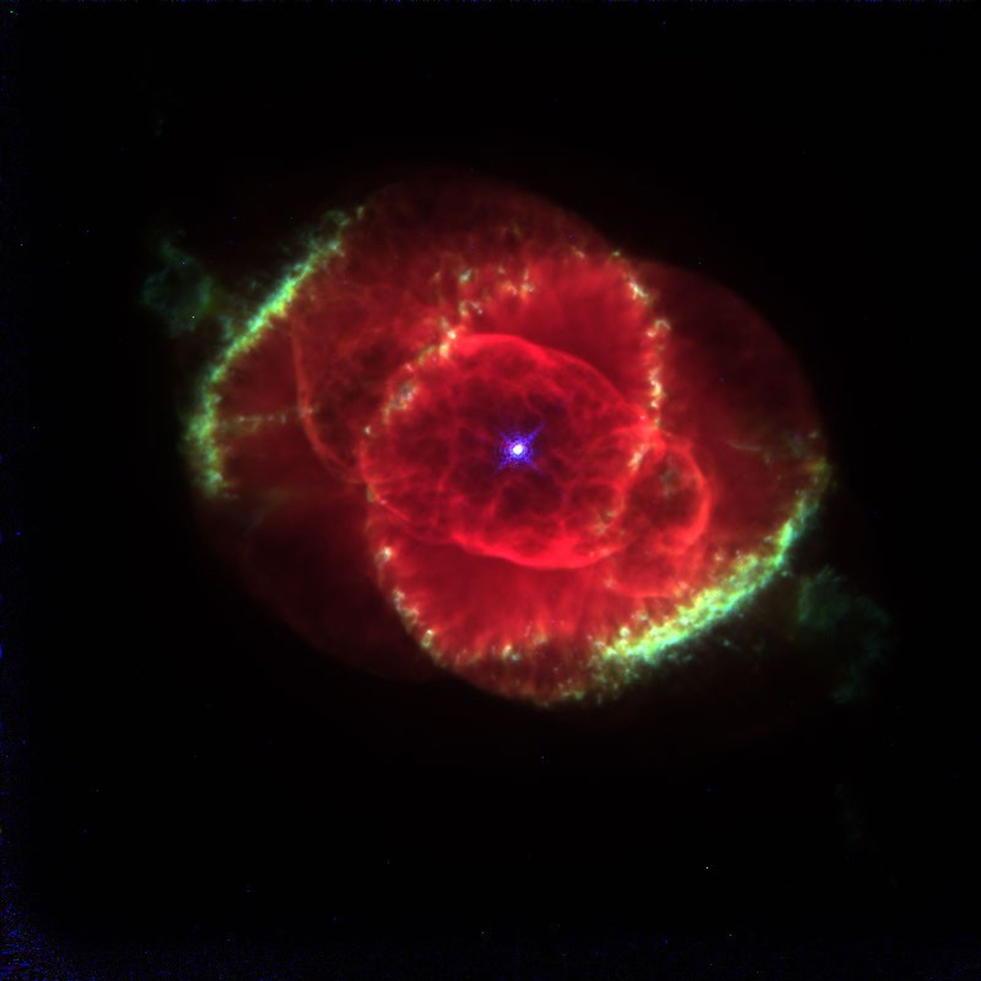 Planetary Nebula NGC 6543: Gaseous Cocoon Around a Dying Star