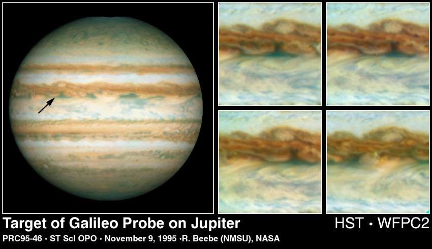 Hubble Views the Galileo Probe Entry Site on Jupiter