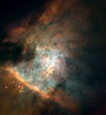 Crucible of Creation: Panoramic Image of Center of the Orion Nebula