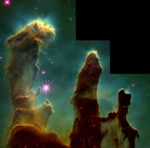 Gas Pillars in the Eagle Nebula (M16): Pillars of Creation in a Star-Forming Region