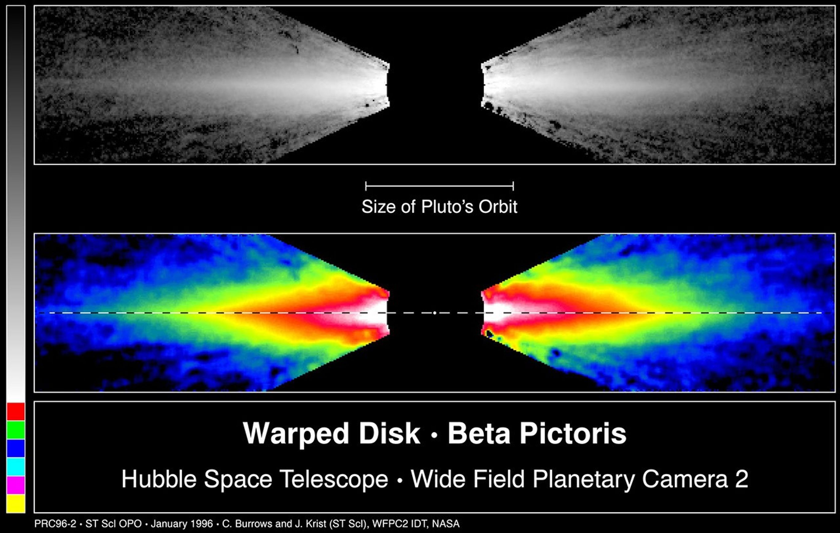 Warped Disk May Indicate Presence of Planet Around the Star Beta Pictoris