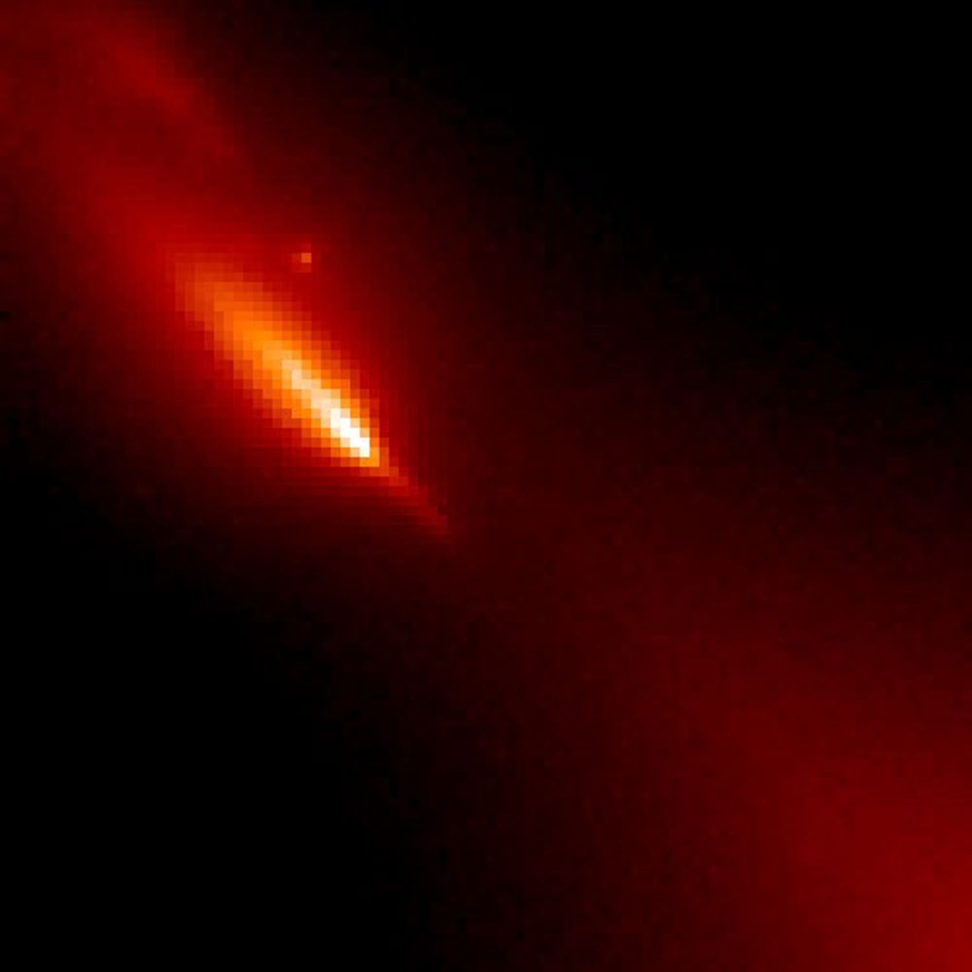 Close-up of Fragments From Comet Hyakutake