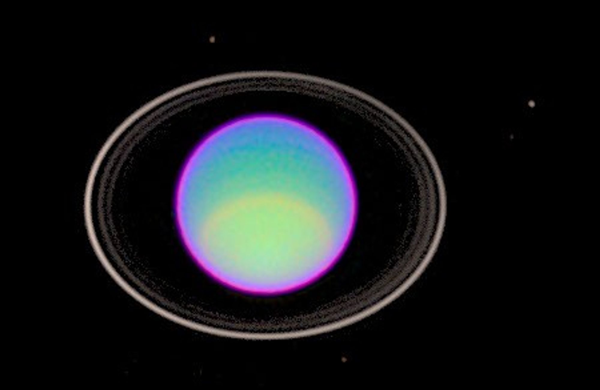 Clear and Hazy Gas Layers in Uranus' Atmosphere