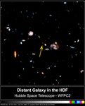 Image of a Distant Galaxy Candidate in the Hubble Deep Field