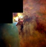 Giant "Twisters" and Star Wisps in the Lagoon Nebula