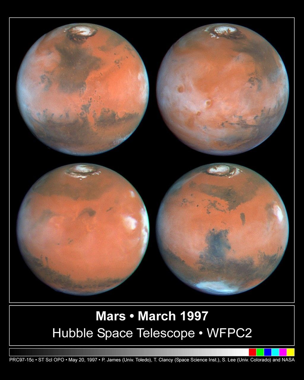 Four Views of Mars In Northern Summer - NASA Science