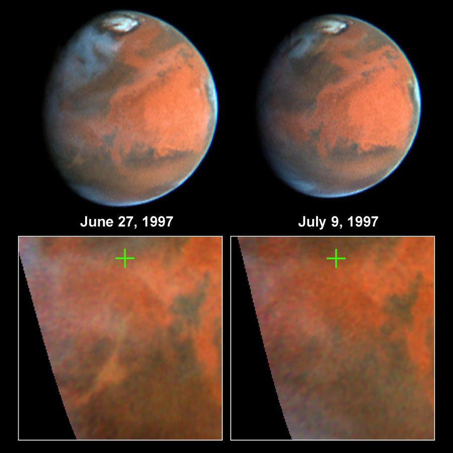 Decay of a Martian Dust Storm