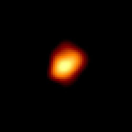 Red Giant Star Mira's Football Shape