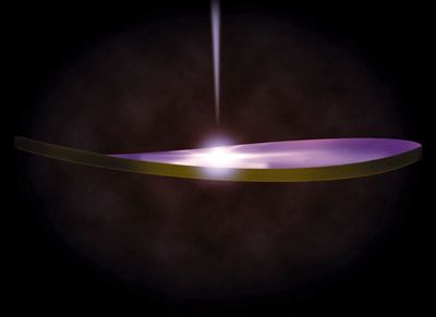 Warped Disk Around a Bright Black Hole