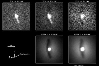 Individual images that were used to create the HST color composite