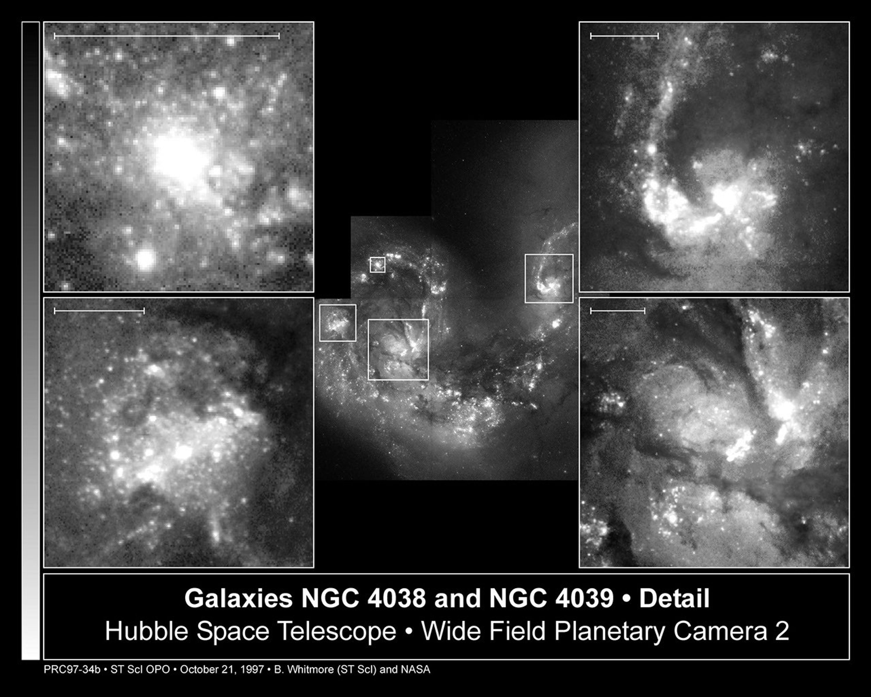 Close-Up of Star Formation in Antennae Galaxy