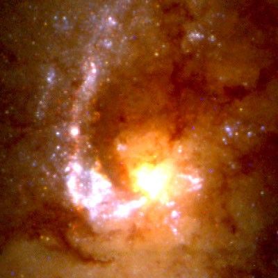 Close-Up of Star Formation in the Antennae Galaxy (NGC 4038/4039)