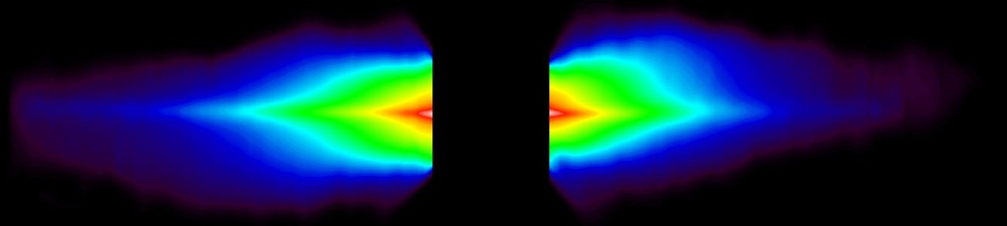 Dust Disk Around Star Beta Pictoris (False Color Image)