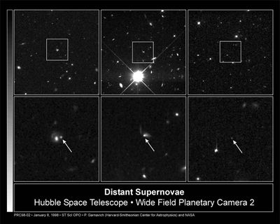 Hubble Pinpoints Distant Supernovae