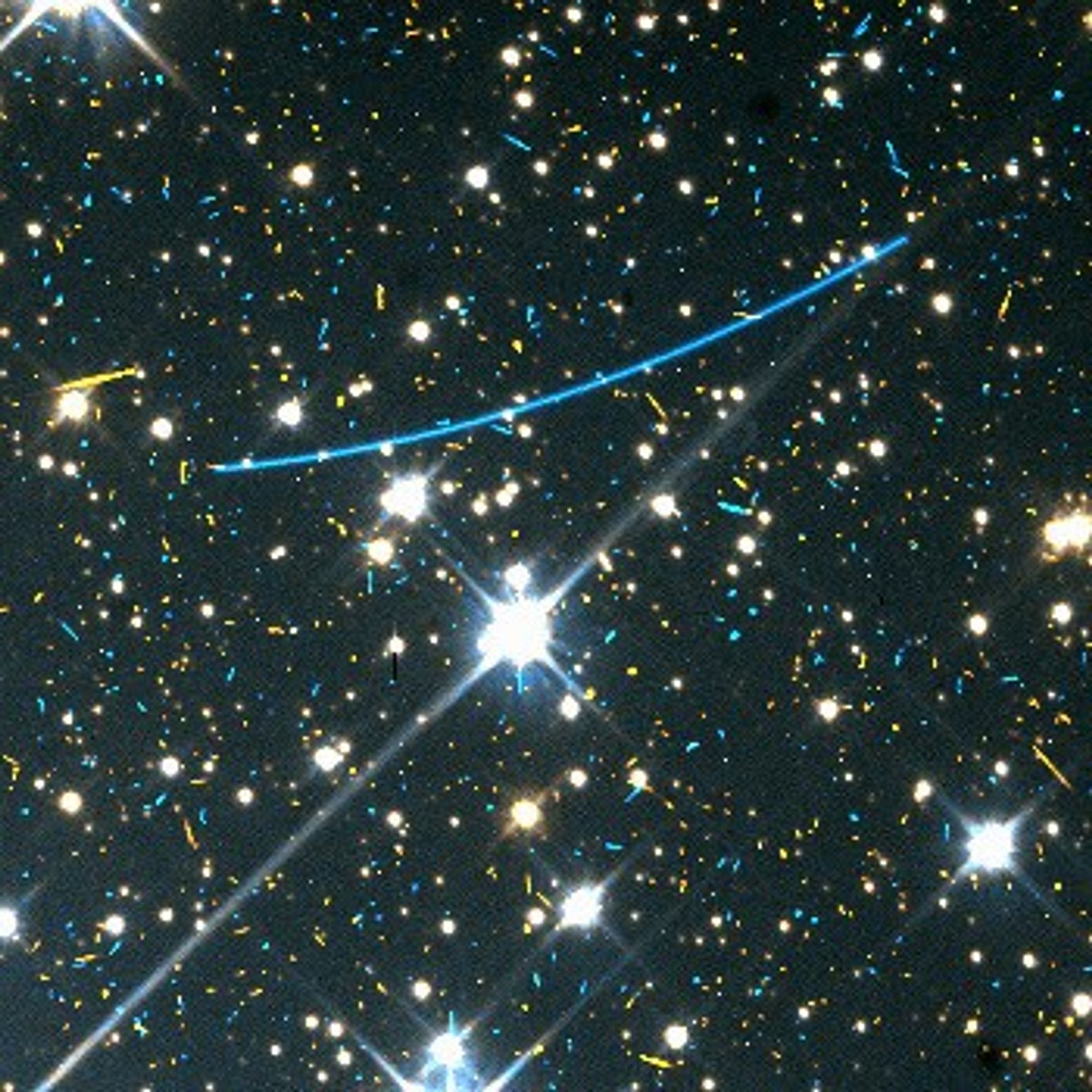 Asteroid in Hubble Data