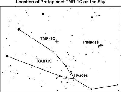 Location of TMR-1C on the Sky