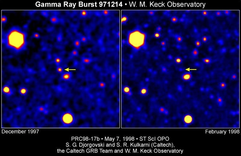 Gamma Ray Burst 971214 - W. M. Keck Observatory