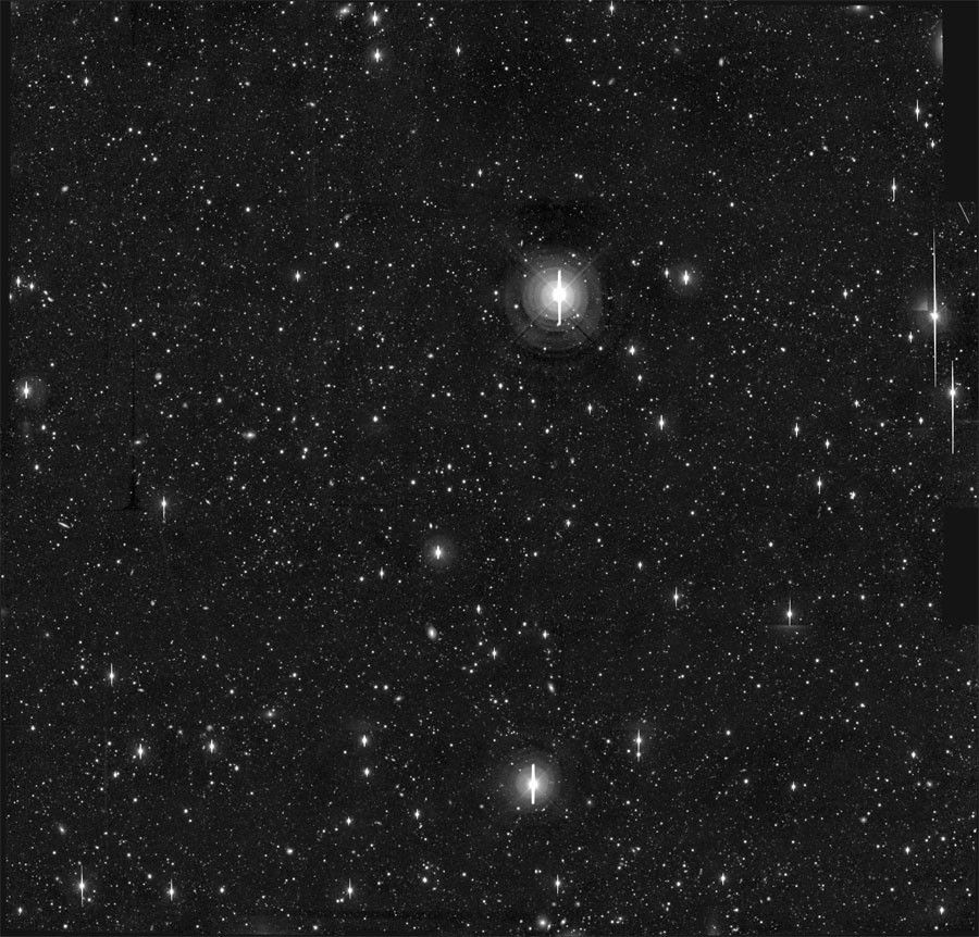 HDF-S on Ground Based Image (without Hubble Overlay)