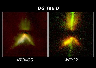 DG Tau B: A Star System Emits Jets of Gas