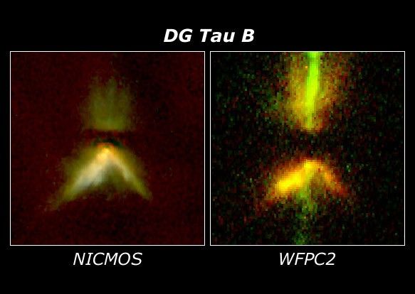 DG Tau B: A Star System Emits Jets of Gas