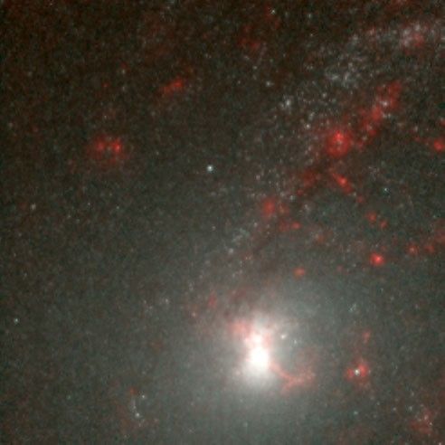 Close-Up of Galaxy NGC 6946 in Infrared