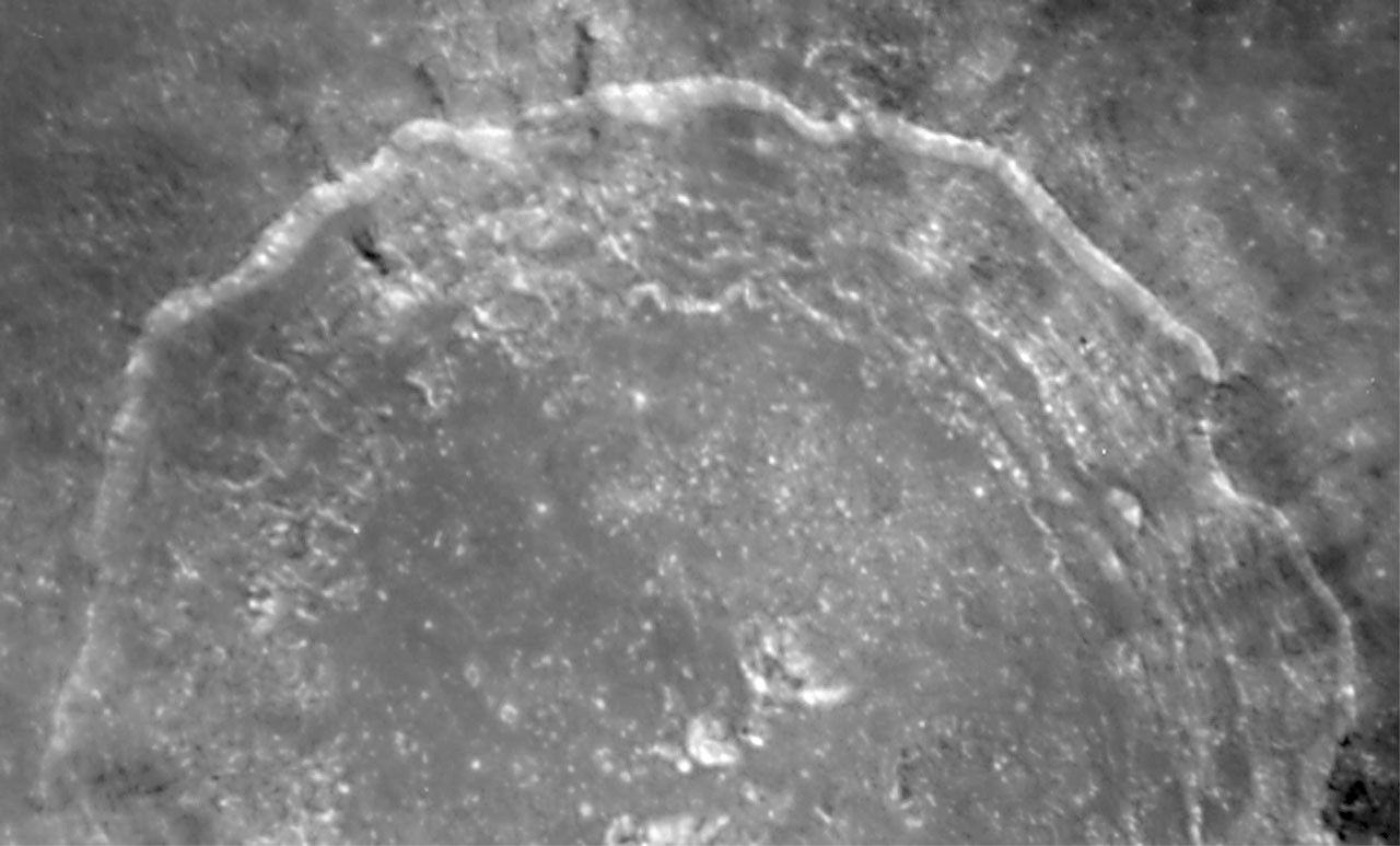 Close-Up of Crater Copernicus on Earth's Moon