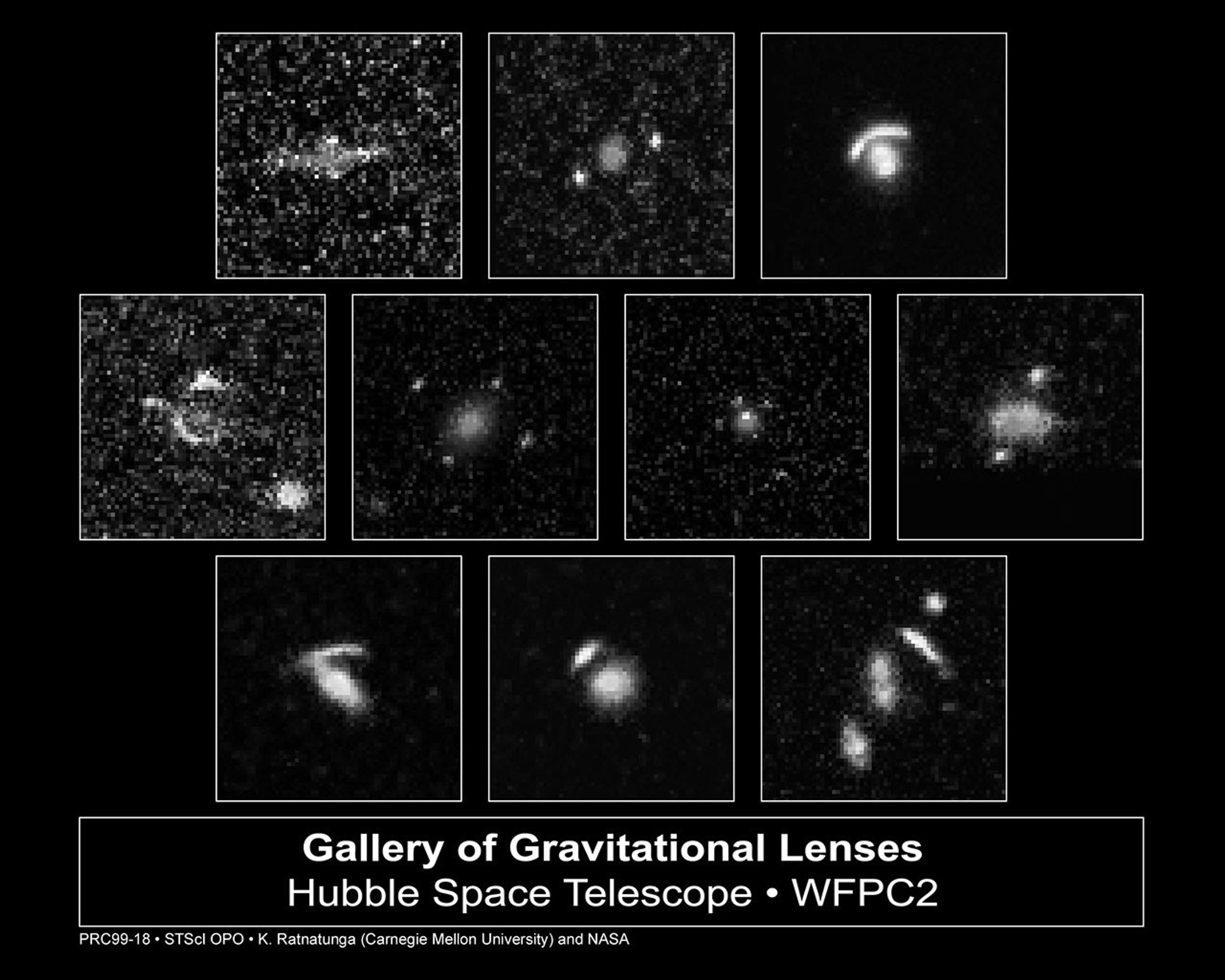 Hubble's Top Ten Gravitational Lenses