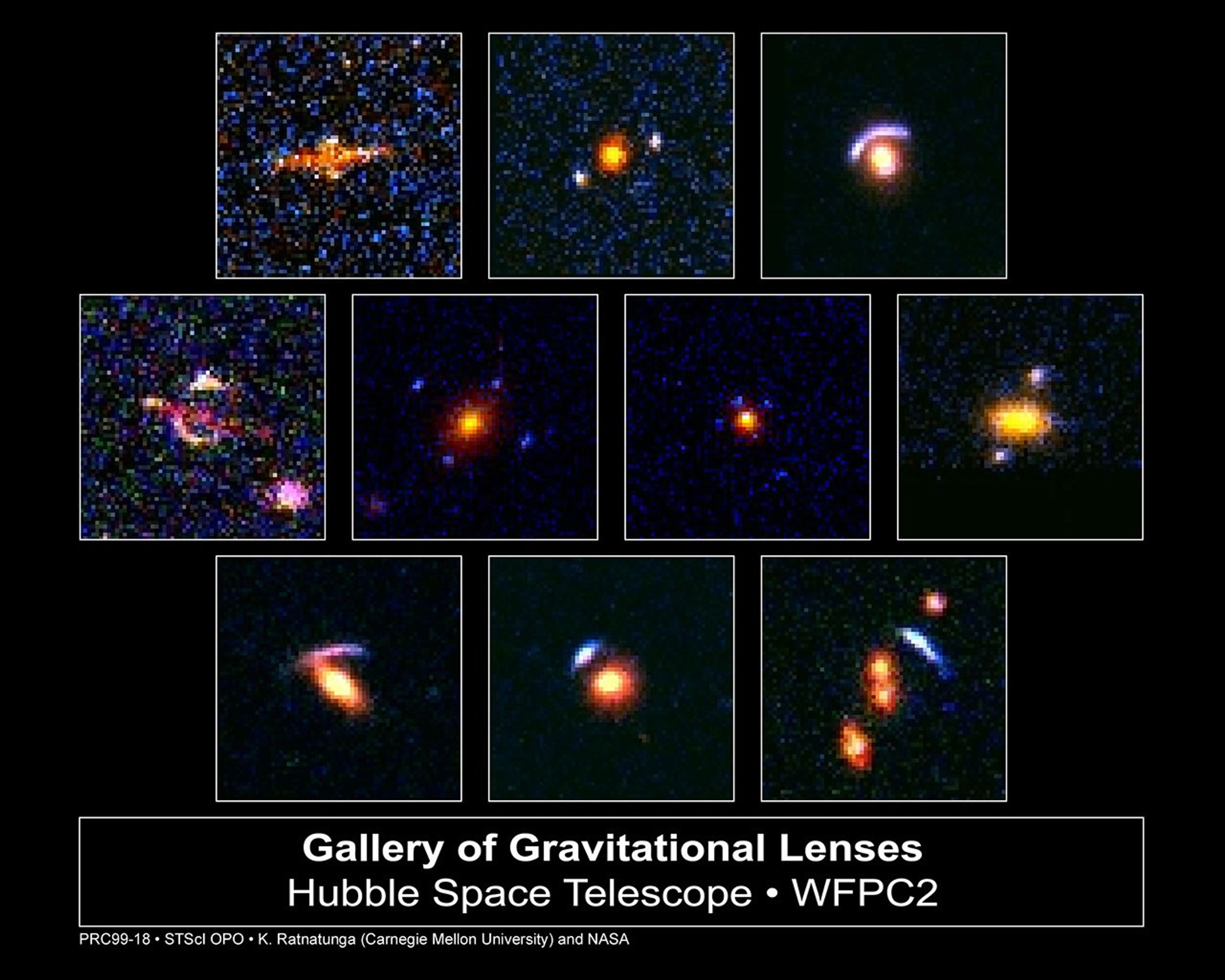 Hubble's Top Ten Gravitational Lenses