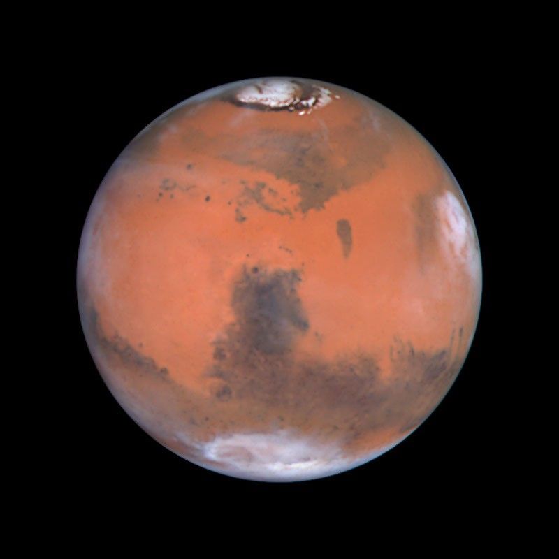 Mars' Syrtis Major Region and Hellas Impact Crater
