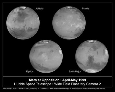 Mars at 54 Million Miles (87 Million Km) From Earth