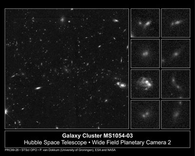 Galaxy Collisions in Distant Cluster