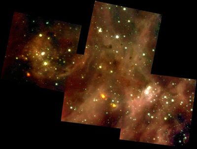 Star Cluster R136 in Nebula 30 Doradus