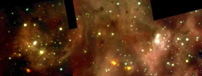 Star Cluster R136 in Nebula 30 Doradus